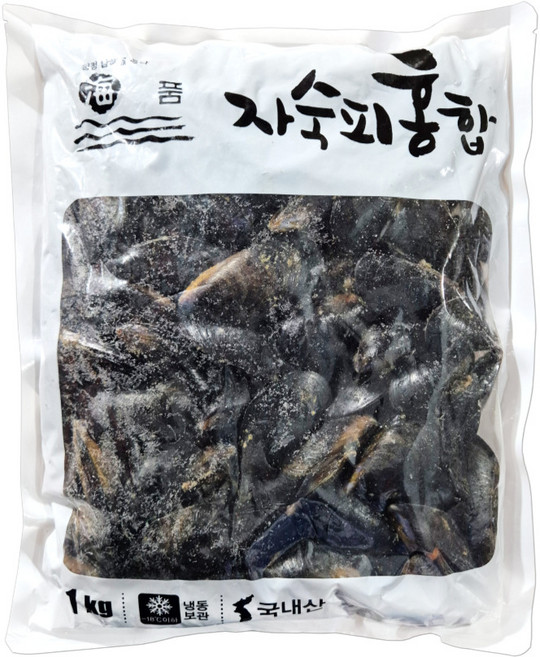국내산 자숙 피홍합, 3개, 1kg