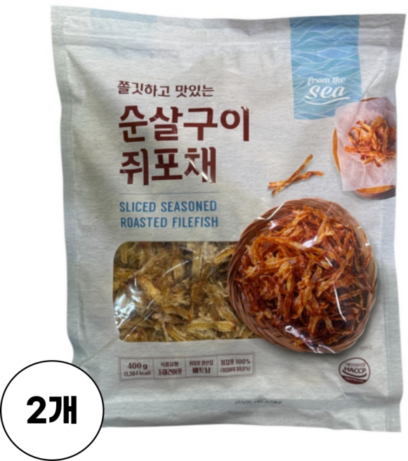 순살구이 쥐포채 [트레이더스], 2개, 400g