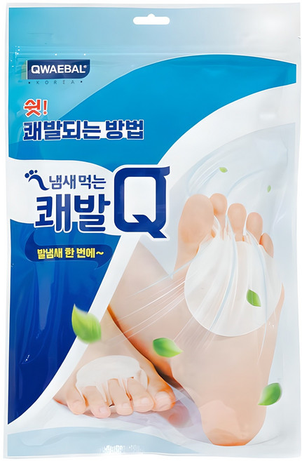 쾌발 Q 냄새먹는 풋케어 패드, 60매입, 1개