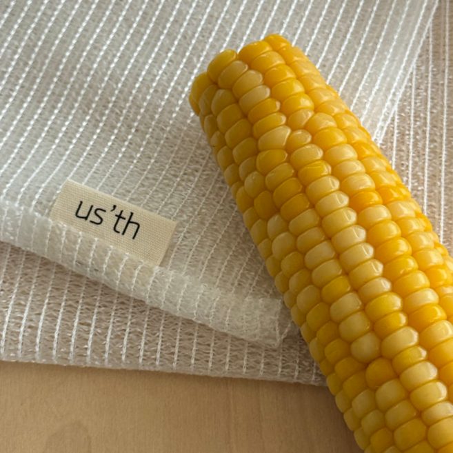 어쓰쓰 옥수수 100% 국내생산 PLA 생분해 샤워타월 1+1, 1개, 1개입