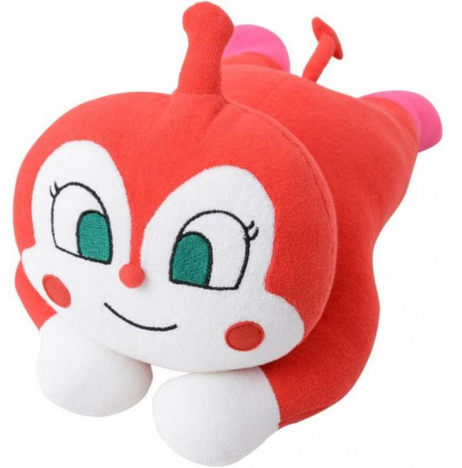 니시카와 호빵맨 짤랑이 안는 베개 인형 42x22, 단품, 1개