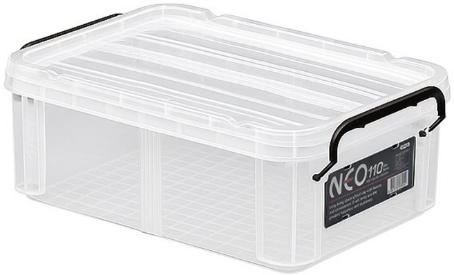 제이유 코멕스 네오박스 공간박스 리빙 수납함, 반투명, 1개