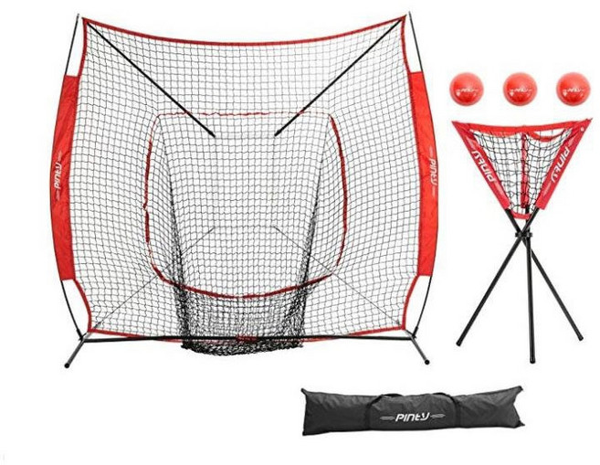 야구그물망 투수 훈련 타격 소프트볼 배팅 네트 야외, 업그레이드된 레드 스트라이크 네트, 레드 스트라이크 네트, 1개