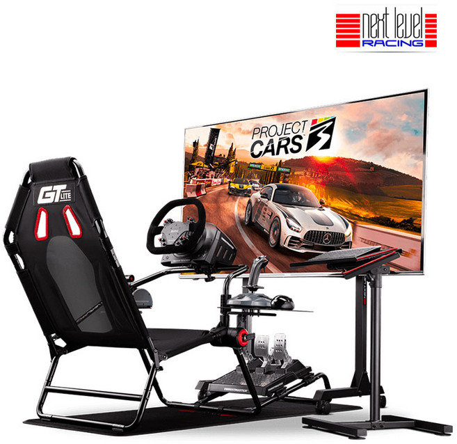 Next Level Racing GT LITE 레이싱시트 레이싱휠거치대 (공식수입), 1개