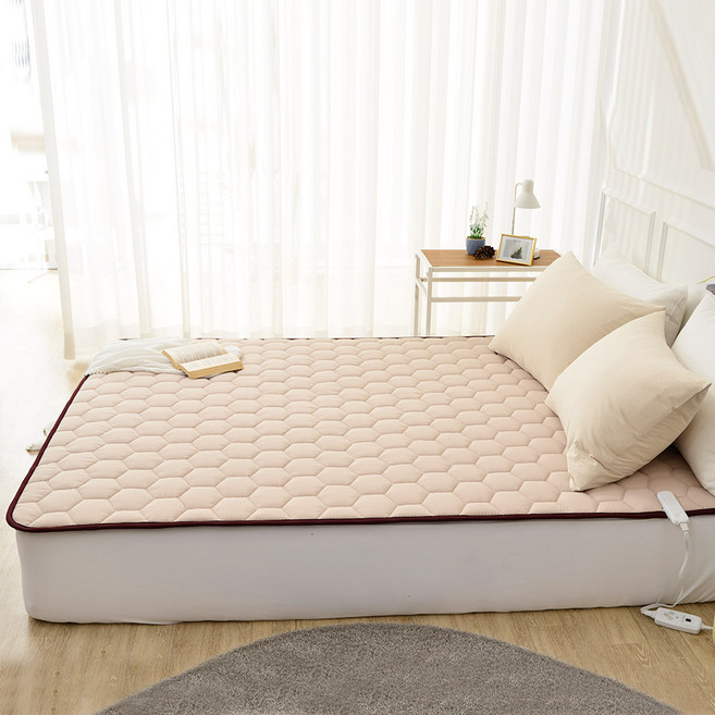 [라돈/전자파 없는 알러지케어] 탄소 카본 EMF 인증 전기매트 탄소매트 온열매트 거실용 침대용 (퀸/슈퍼싱글) 전기장판 전기요, 초코베이지, 슈퍼싱글(SS)