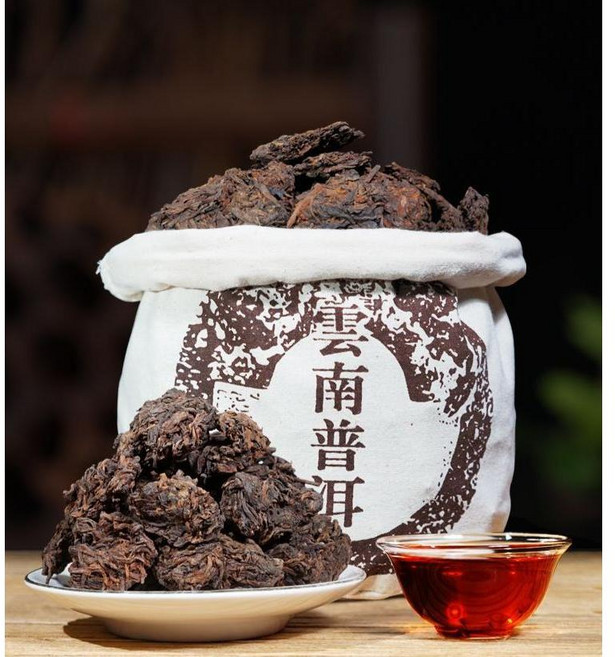 중국 운남 10년 숙성 보이차 벌크 1000g 푸얼차 보이숙차, 1kg, 1세트, 1개입