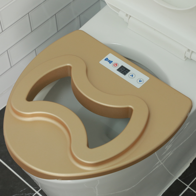 포비코 근원적외선 변기 좌욕 건식 가정용 온열 좌욕기, 골드, 1개