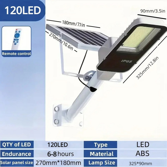 차고 정원 벽 램프용 강력한 야외 태양광 가로등 357LED 6500K IP65 방수 4000 mah 3000mah, 1) 3000mAh