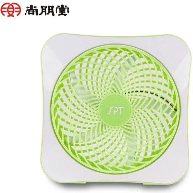 尚朋堂 10吋DC節能扇 馬卡龍色系節能風扇, 綠, SF-1010DC