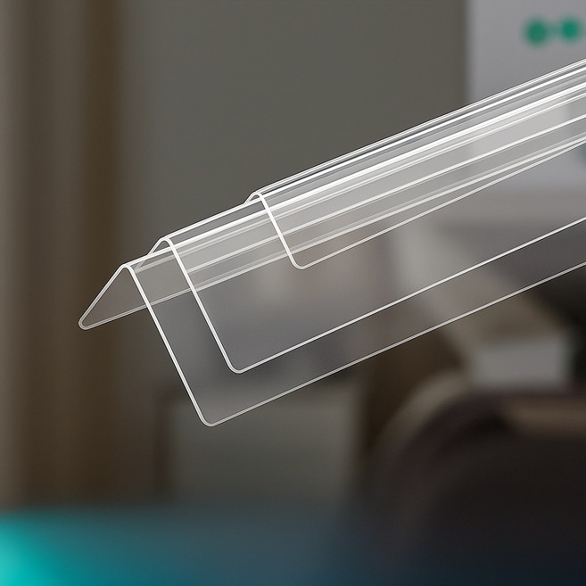 투명 아크릴 모서리 보호대 코너 가드 충돌방지 각대, 1개