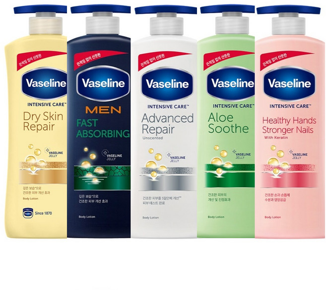 유니레버 바세린 바디로션 600ml (1+1), 드라이스킨, + 헬씨핸드핸네일, 1세트