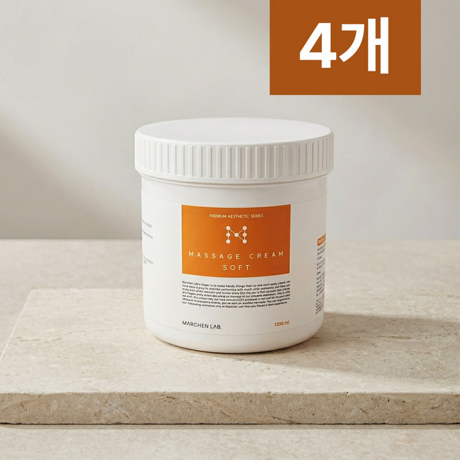 메르헨랩 소프트 마사지크림, 1.2L, 4개
