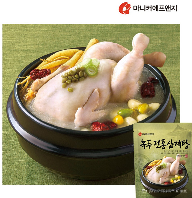 마니커-[실온]녹두 전통 삼계탕 800g, 3개