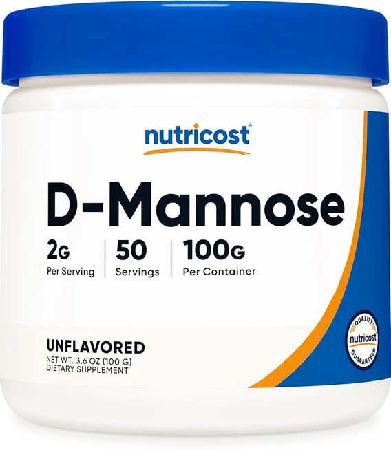 Nutricost 디만노스 파우더 100g (50회분) - GMO 프리 및 글루텐 프리, 1개 - 쿠팡