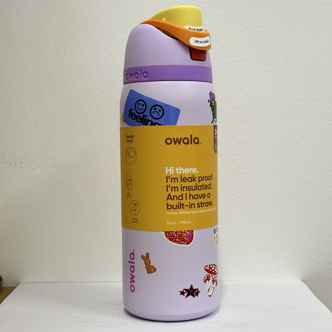 오왈라 Owala FreeSip 휴대용 스포츠 주전자 보온보냉병 24oz/710ml 32oz/950ml, 950ml, 개구리 토끼