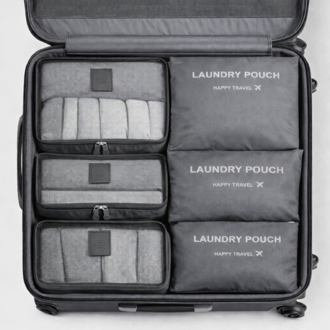 모두해 한눈에쏙 여행용 파우치 캐리어 정리 - 대용량 수납