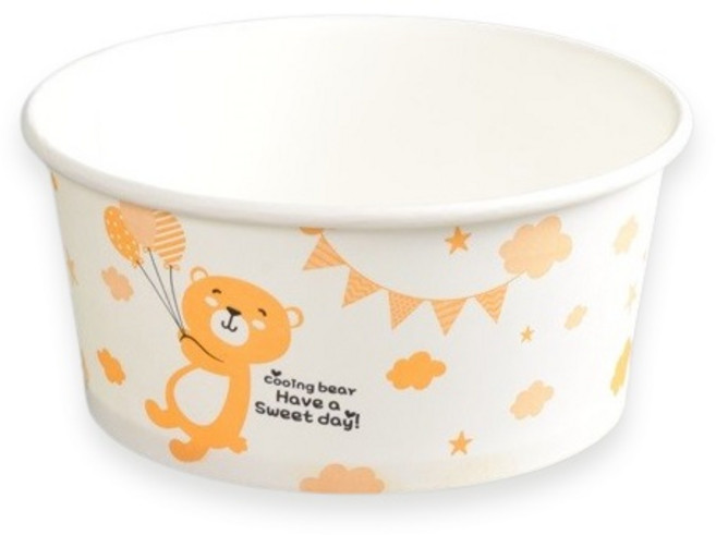 생활을그리다 종이용기 곰돌이 520ml, 1000개입, 1개