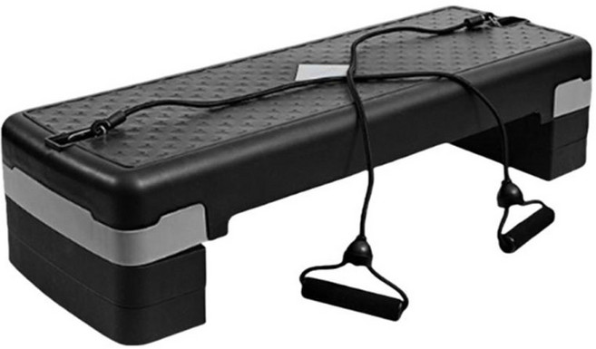 암스트롱기어 와이드 스텝박스 2단 3단 에어로빅 줌바 스텝퍼 운동용 발판 점프박스 튜빙밴드포함