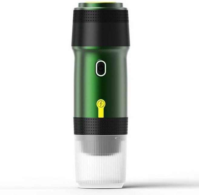 자동 핸드드립야외 무선 휴대용 이탈리아 커피 머신 자동차 전기 집중 캡슐 소형 홈, 02 green