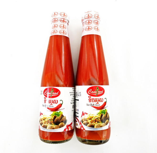 캄보디아 소스 Camfood 핫 칠리 소스 / Cambodia Camfood Hot Chilli Sauce, 2개, 340ml
