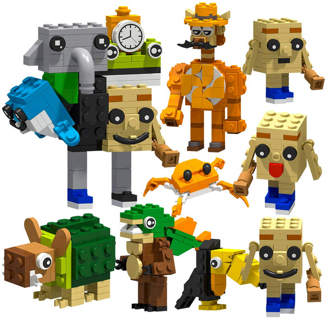 이탈리안 브레인롯 Italian brainrot 블록 9종 B0910, NO.879, 1개