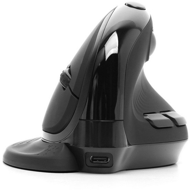 TG-MV301A 버티컬 무선 블루투스 마우스 인체공학 2.4GHz 블루투스5.0 Type-C충전식 7버튼 최대 4000dpi, 블랙