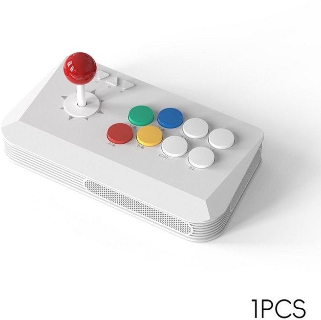 DATA FROG Y5A 아케이드 유선 연결 4G 스위치 스틱 WINDOWS 지원 파이터 블루투스 게임 무선 수신기, 01 White, 1개