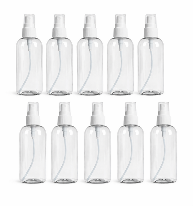 스프레이 공병 100ml 초미세 미스트 분무기 휴대용 여행용 소분 용기, 10개, 투명