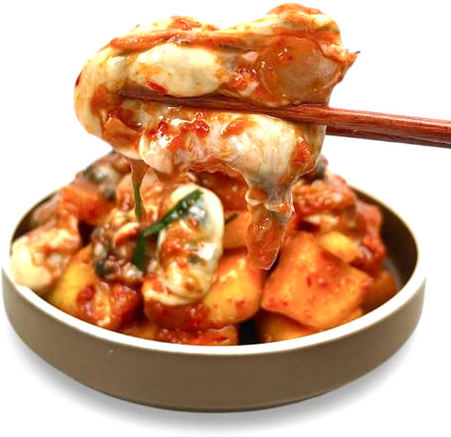 굴깍두기 30년 전통 싱싱한 생굴 아삭한 깍두기, 1개, 1kg