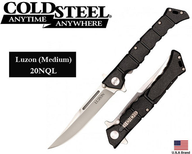 Cold Steel 冷鋼 Luzon (中型) 8Cr13MoV 不鏽鋼 折刀 CS20NQL, 1個