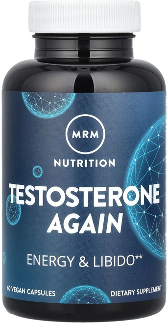 단백질 비타민 철분 마그내슘 칼슘 MRM Nutrition 테스토스테론 어게인 에너지 및 성욕 강화 베지 캡슐 60정 고루고루섭취해주세요, MRMNutrition테스토스테론어게인에너지및성욕강화베, 1개 - 쿠팡