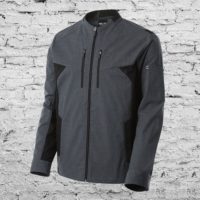 윌비 WILLBE 봄 작업복 자켓 회사 근무복점퍼 유니폼 PR113 손자수 서비스 제공, 85, 1개