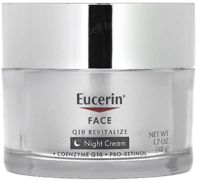 Eucerin (유세린) Face Q10 리바이탈라이즈 나이트 크림 향료 무함유 48g, 1개