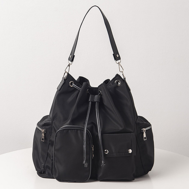 엔도르시 여성용 나일론 멀티포켓 백팩 숄더백 EBA338