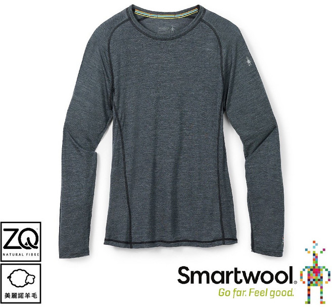 SmartWool 男 美麗諾羊毛運動超輕長袖