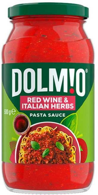 돌미오 Dolmio Pasta Sauce Red Wine & Italian Herb 레드와인 & 이탈리안 허브 파스타 소스 호주, 6개, 500g