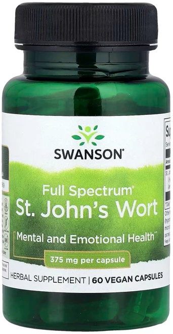 스완슨 세인트 존스 워트 375mg 60캡슐 Swanson, 60정, 3개 - 쿠팡