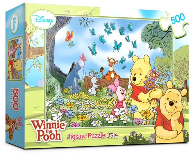 직소퍼즐 디즈니 곰돌이 푸우 500피스 D514, 혼합, 1세트