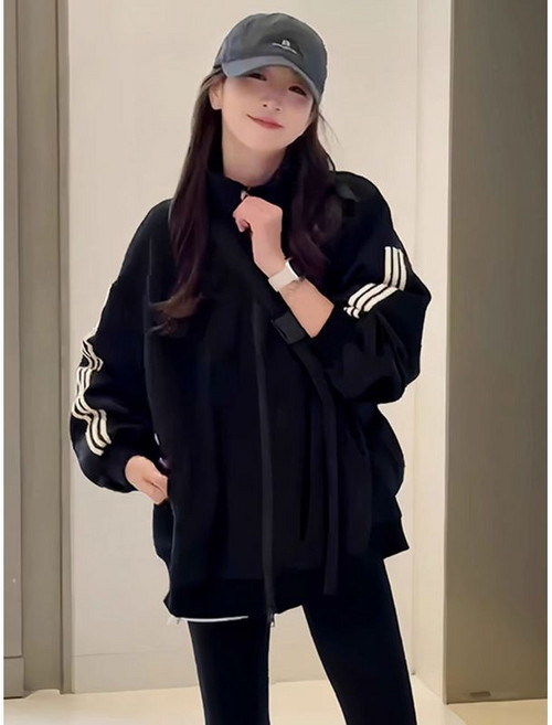 韓版立領外套女 簡約休閒寬鬆棒球服
