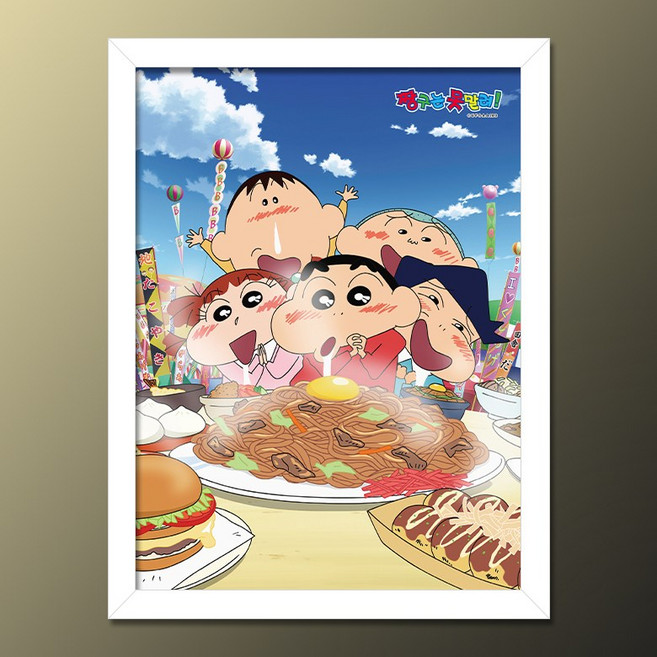 학산문화사 짱구는 못말려 직소퍼즐, 300피스, 혼합색상 액자세트, 1개