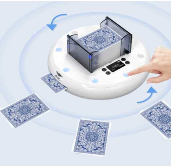 카드 섞는 기계 포커 바카라 타로카드 딜링머신 게임, 1개, 초박형 일체형+게임카드