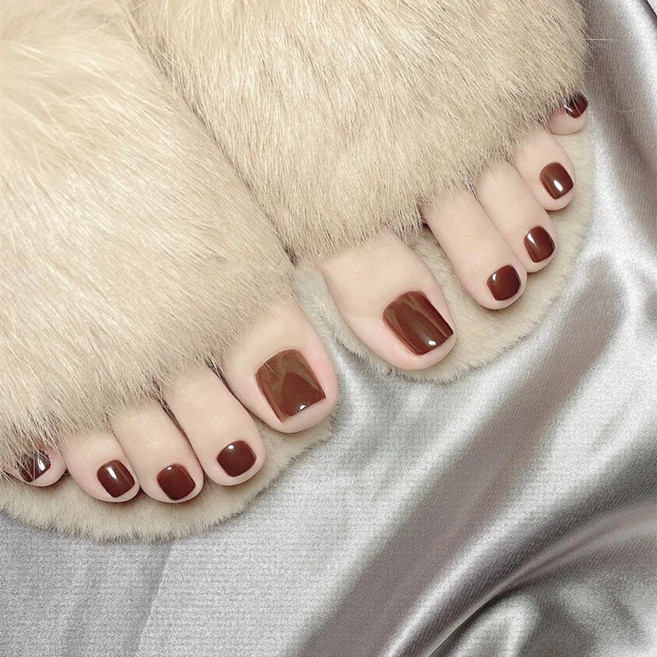 웨버몰 셀프페디팁 붙이는 페디큐어 24p 24종, 1개, Y59 캐러멜 커피