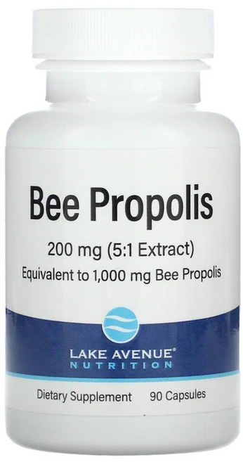 Lake Avenue Nutrition 프로폴리스 5:1 추출물 1000mg 베지캡슐 90정 베지테리언 채식주의자 Vegetarian 채식주의 비건 Bee Propolis 식물성, 1개 - 쿠팡
