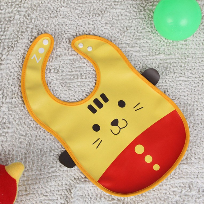 動物造型嬰兒pvc飯兜立體免洗寶寶圍嘴卡通防水圍兜嬰兒母嬰用品, 1個, 1個裝, 猴子:如圖