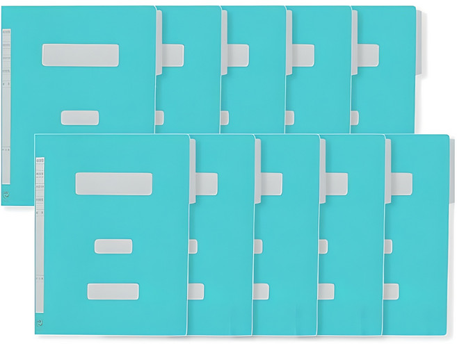 희망사무포인트 PP 정부 파일, 청색, 10개