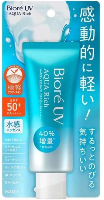 비오레 UV 아쿠아리치 에센스 선크림 50+ PA++++, 70g, 3개