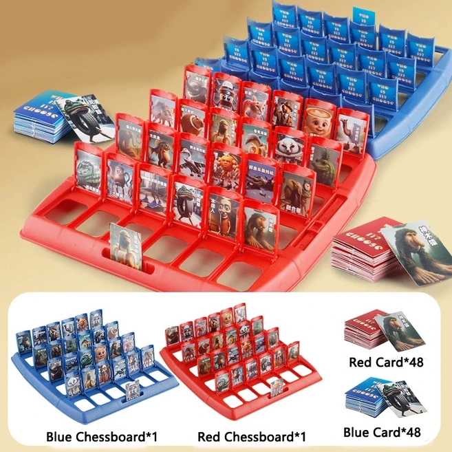 쿠쿠스토어 내가 누구인지 맞춰봐 게임 이탈리아 브레인롯 퍼즐 카드 텅 사후르 트랄라레로 두 사람 인터랙