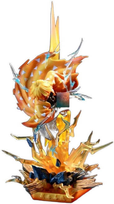 귀멸의칼날 아가츠마 젠이츠 피규어 35cm 대형 발광 귀칼 굿즈 키덜트 피규어, 젠이츠 35cm, 1개