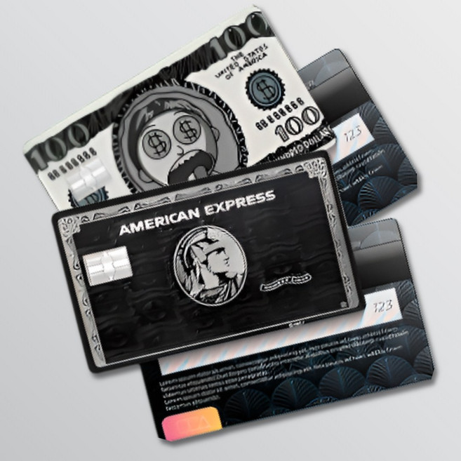 쇼미더머니 카드 스티커 스킨 2종, 2개, 스몰형