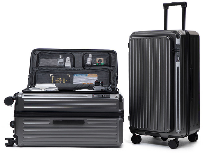 Tanit 전면오픈 대형 캐리어 26인치 28인치 30인치 여행용 소프트 확장형 usb충전